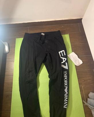 Pantaloni EA7 Emporio Armani Tuta Neri Taglia L