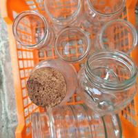 Lotto intero barattoli e bottiglie per conserva 