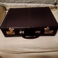 valigetta 24 ore in pelle marrone 