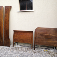 Letto antiquariato noce stile francese