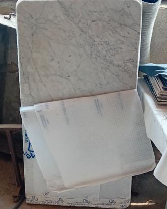 Piano marmo bianco Carrara 111x60x3 cm