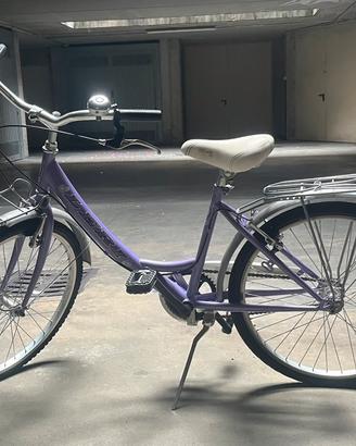 Bicicletta lilla da ragazza Leri