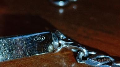 bracciale in oro 750 e argento 925