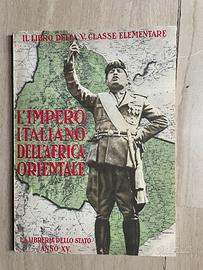 Militaria italiana Libro classe V elementare