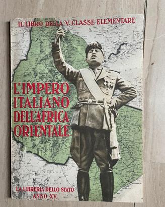 Militaria italiana Libro classe V elementare