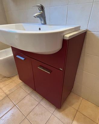 Mobile bagno con lavabo, specchiera, colonna