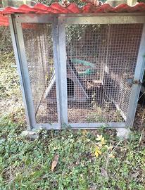 recinto ferro zincato con cuccia 