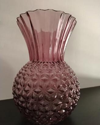 Vaso Ornamentale Vetro Bordeaux Chiaro