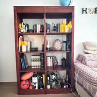 Libreria in legno pregiato palissandro