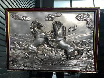 Quadro Cavalli D.e.s.c.a. Snc, argento 925