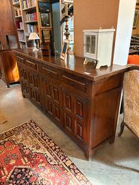 Credenza madia in legno massello 218x48 h101.