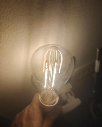 2 lampadine decorative con bulbo in vetro