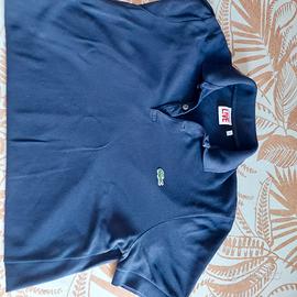 polo Lacoste live blu,  taglia 3, corone 