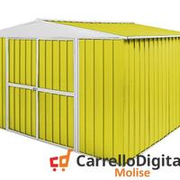 Box in Acciaio da giardino 360x345 150kg giallo