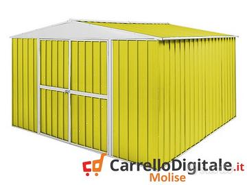 Box in Acciaio da giardino 360x345 150kg giallo
