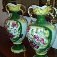 Splendida coppia di vasi inglesi primi del 900