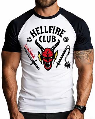 T-shirt HELLFIRE CLUB Stranger Things ** NUOVA **