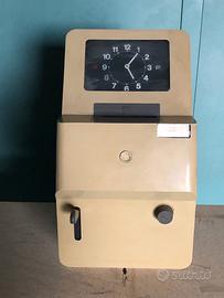 Orologio Marcatempo Timbracartellini Vintage Anni