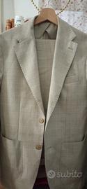 abito uomo beige taglia 48
