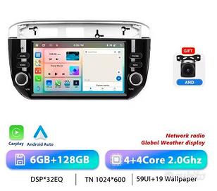 Autoradio per Fiat Punto Evo con sistema Android.