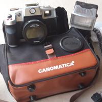Antica Macchina fotografica Canomatica flash borsa