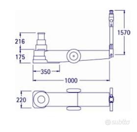 Sollevatore Oleopneumatico Pasquin P303NV Usato –