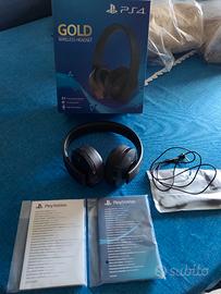 Cuffie PS4 Gold Wireless Headset