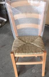 sedie legno in faggio grezzo 