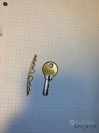 Ferma foulard vintage argento e oro