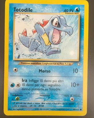 Totodile n. 80 mazzo Neo Genesis
