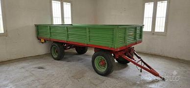 Carro Agricolo 2 Assi con ralla e sponde apribili