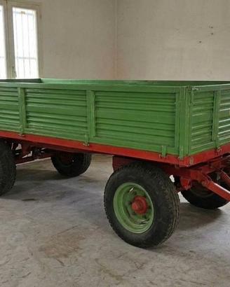 Carro Agricolo 2 Assi con ralla e sponde apribili