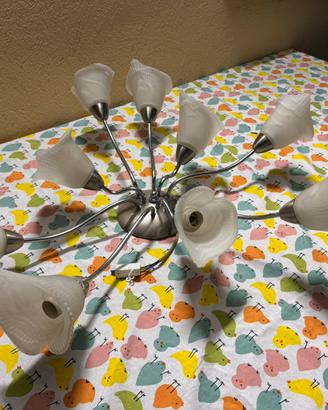 Lampadario Made in Italy a 9 Luci – Design a Fiore