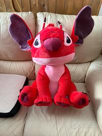 Peluche gigante 80/100cm circa stitch rosso/angel