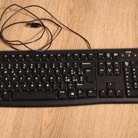 tastiera k120 logitec per pc con cavo usb