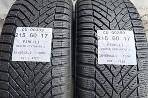 2 PNEUMATICI 215/60 R17 PIRELLI INVERNALI 75%