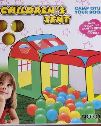 Maxi Tenda Pop-Up con palline colorate