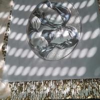 Quadro Sacra Famiglia argentato