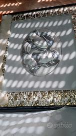 Quadro Sacra Famiglia argentato