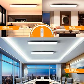 plafoniera led soffitto 36w dimmerabile telecomand