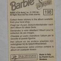Barbie Style sticker card n°198 vintage anno 1998