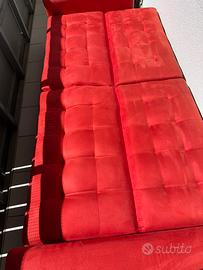 Divano letto colore rosso