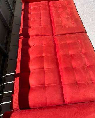 Divano letto colore rosso