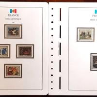 FOGLI LEUCHTTURM NUOVI FRANCOBOLLI ARTE DI FRANCIA