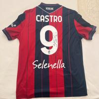 Maglia Calcio Bologna Santiago Castro autografata