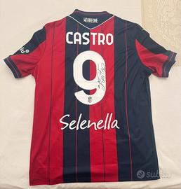 Maglia Calcio Bologna Santiago Castro autografata