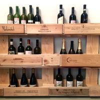 Portabottiglie con i pallet