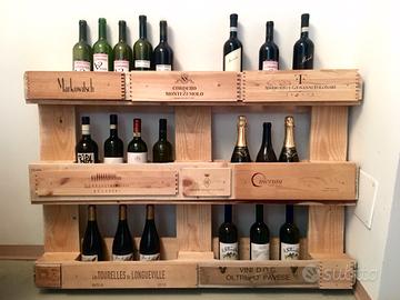 Portabottiglie con i pallet