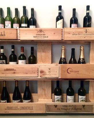 Portabottiglie con i pallet