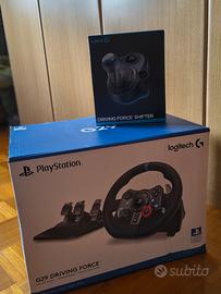 Logitech G29 volante + pedaliera + cambio ad h